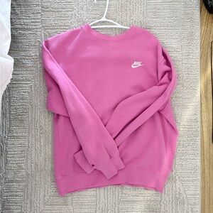 Nike Women's Fuchsia Crew Neck Sweater